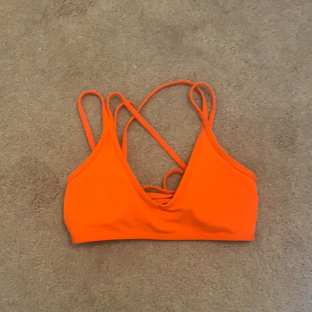 orange bikini top